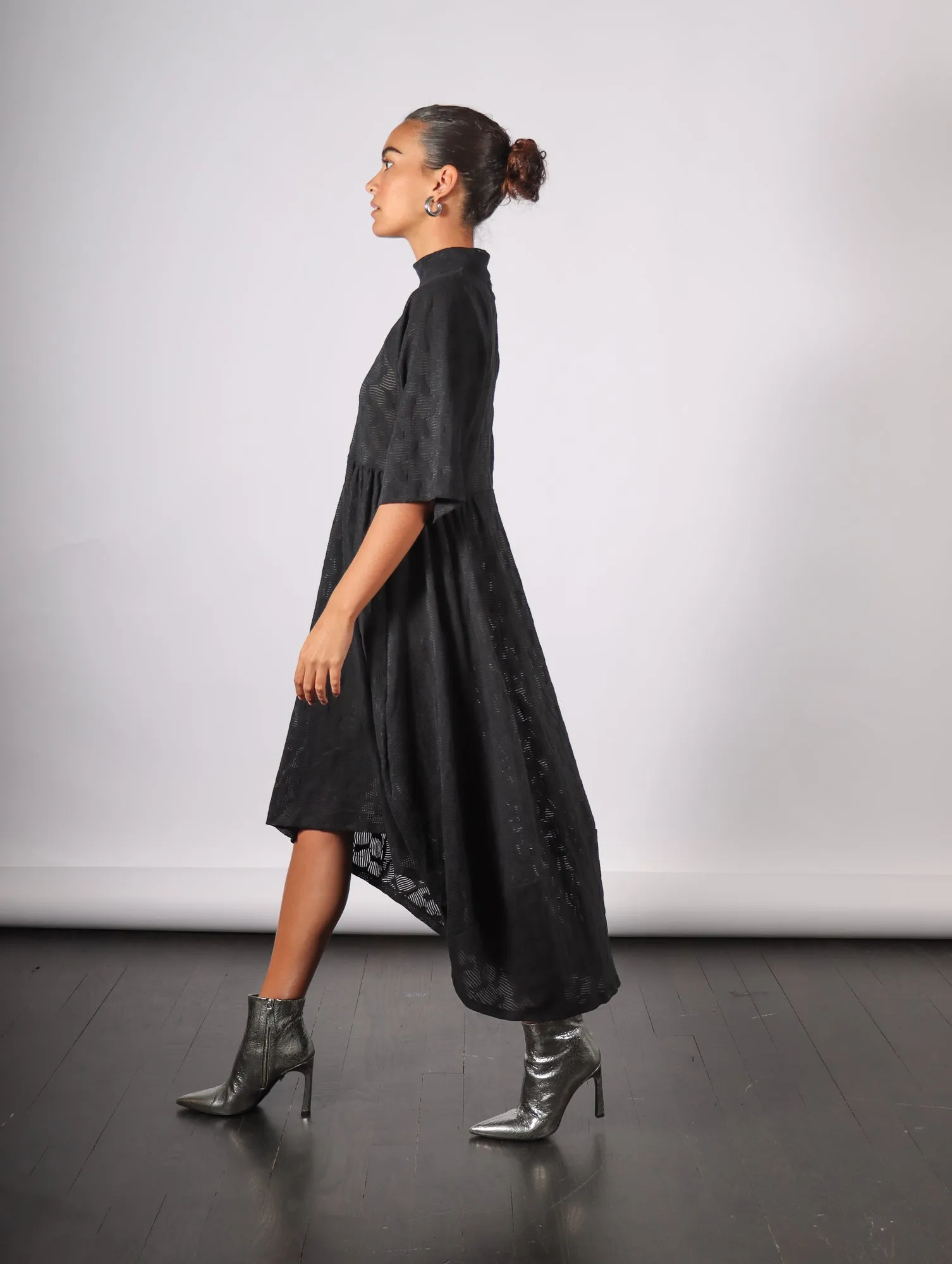 Very Turtle Dress in Black by Henrik Vibskov