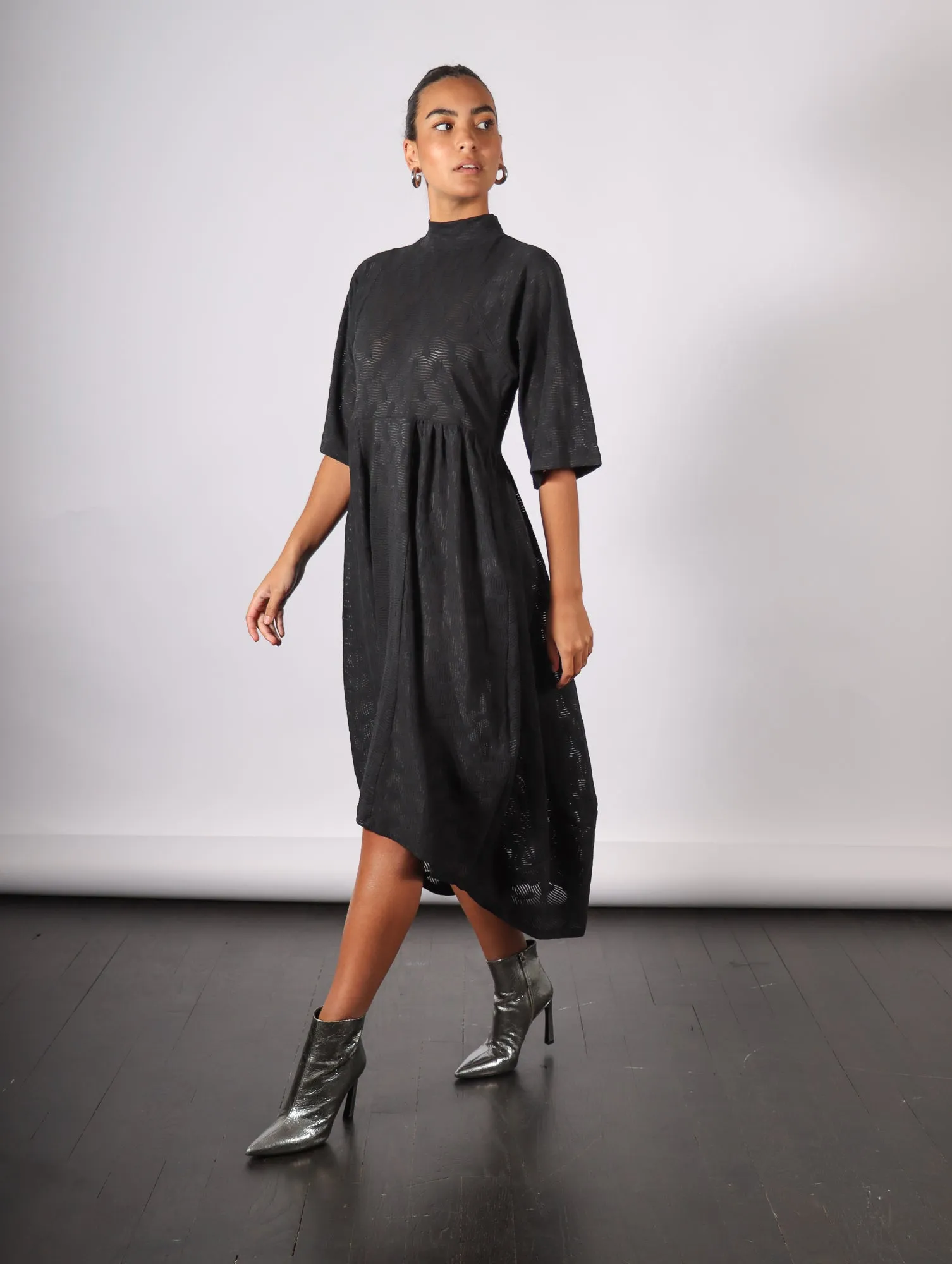 Very Turtle Dress in Black by Henrik Vibskov