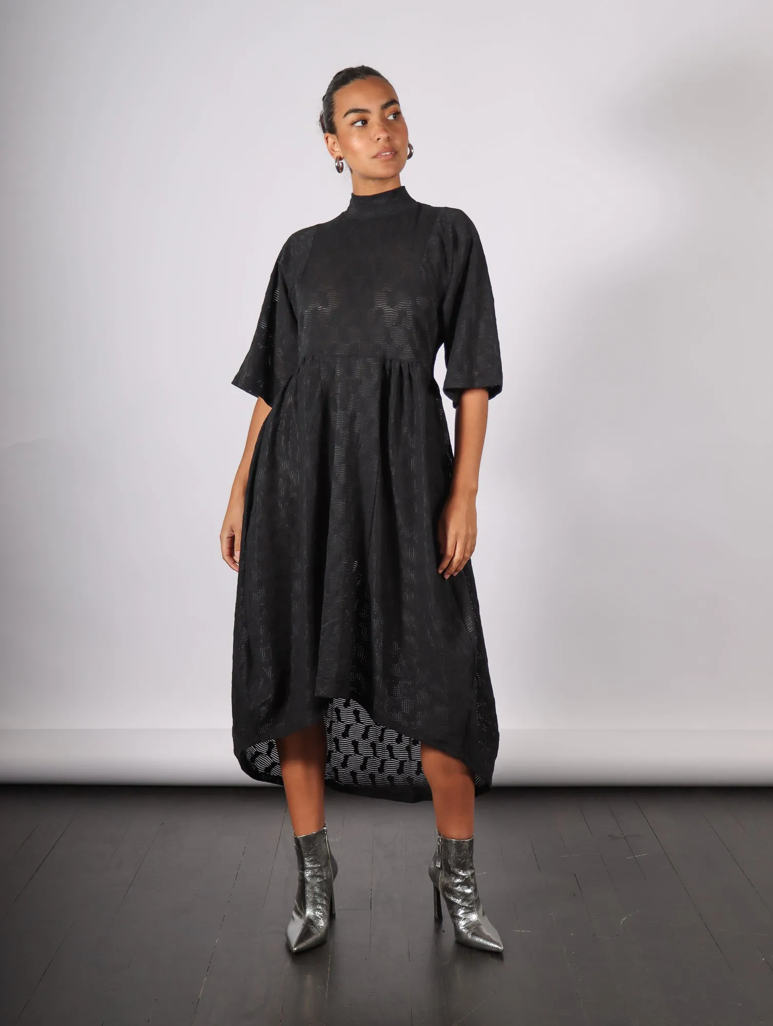 Very Turtle Dress in Black by Henrik Vibskov