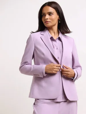 Wardrobe Lilac Relaxed-Fit Blazer