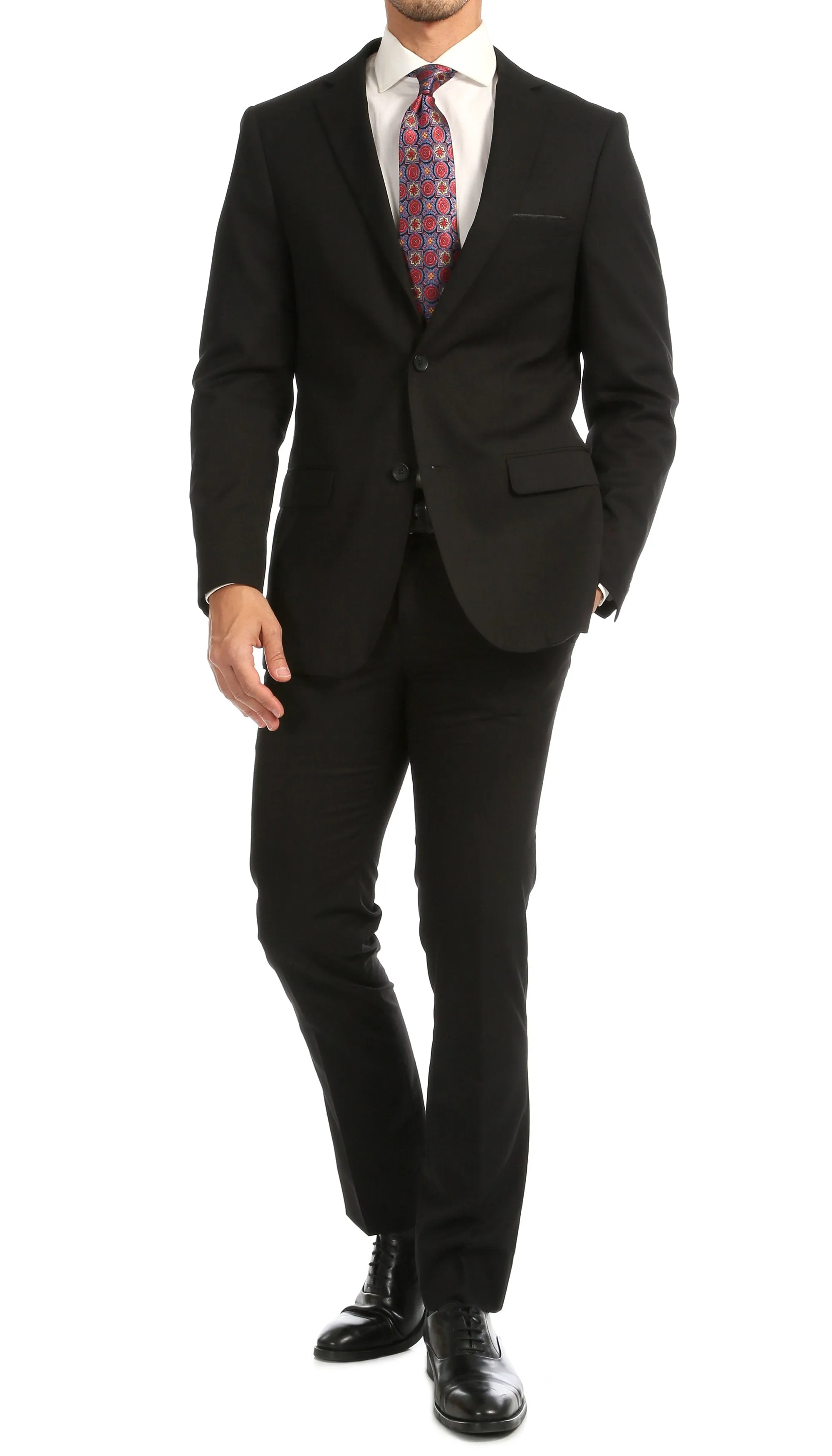 Windsor Black Slim Fit 2 Piece Suit