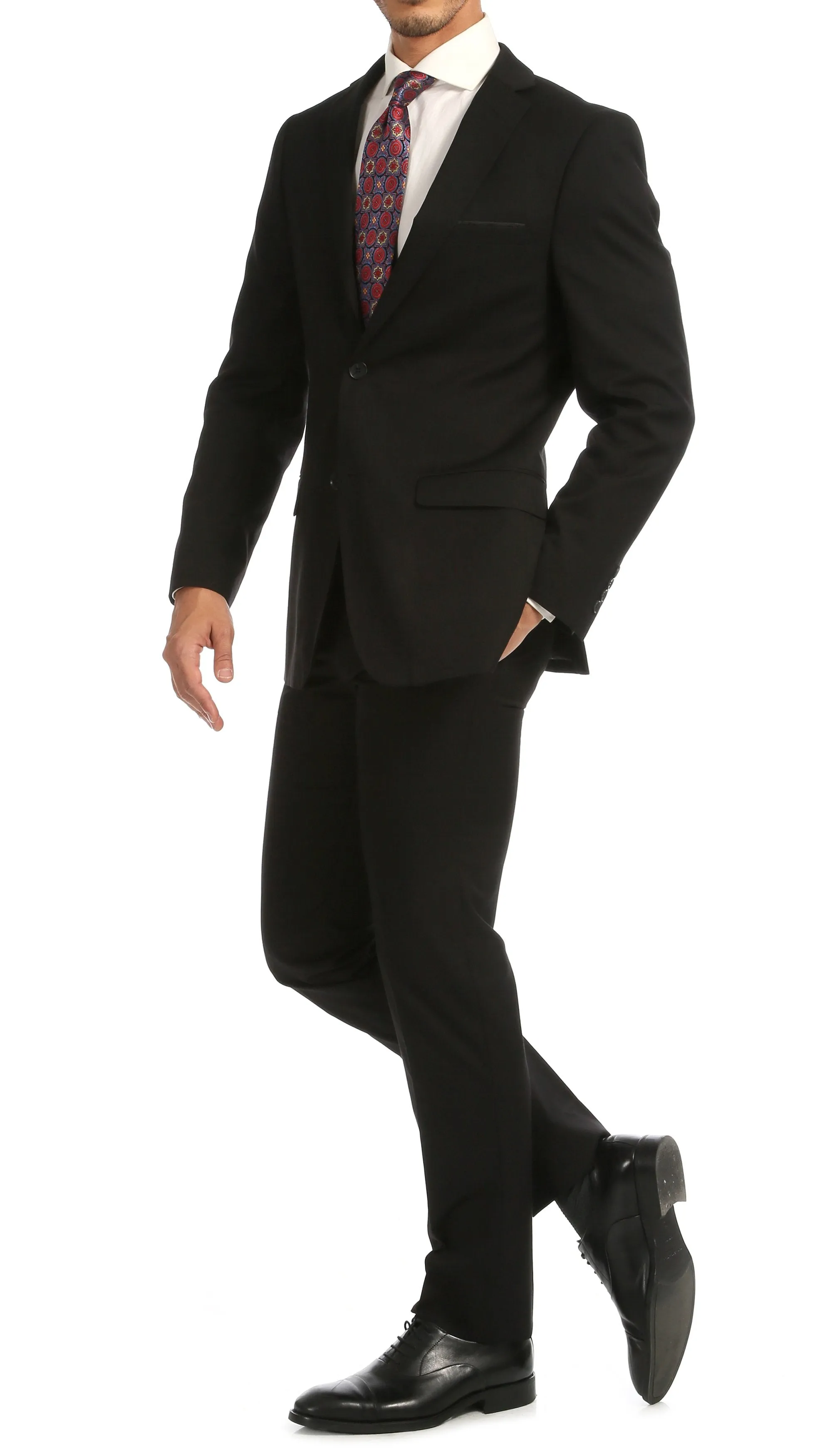 Windsor Black Slim Fit 2 Piece Suit