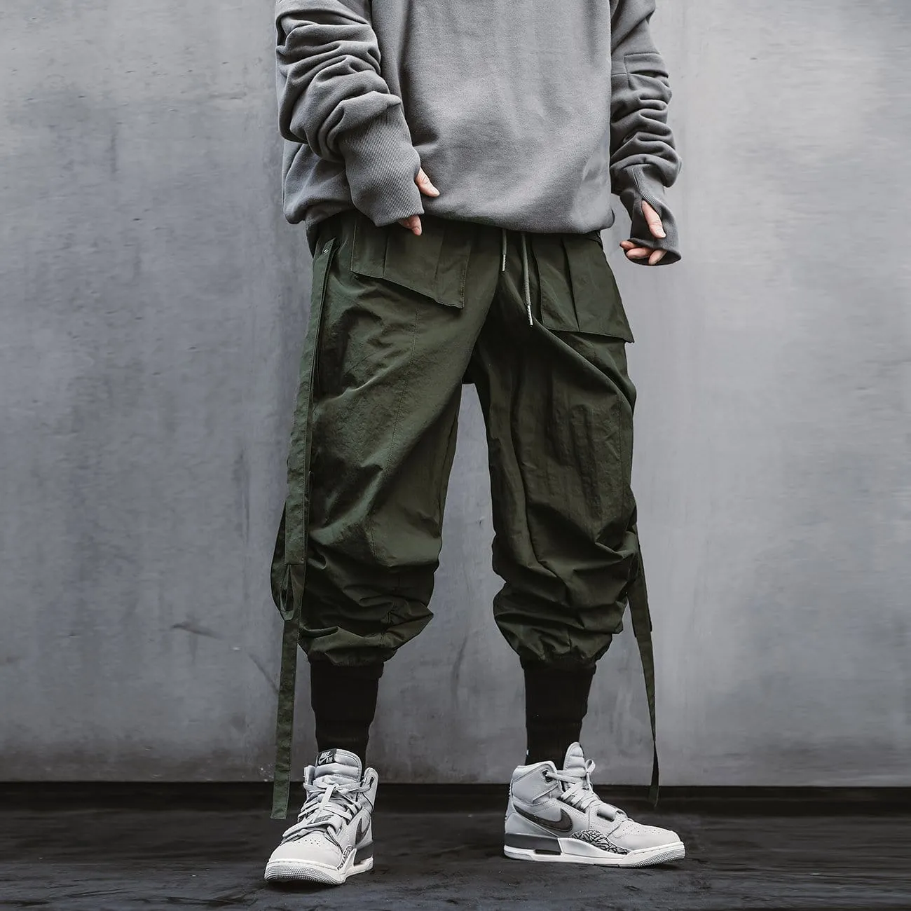 WLS Functional Ribbons Elastic Cargo Pants