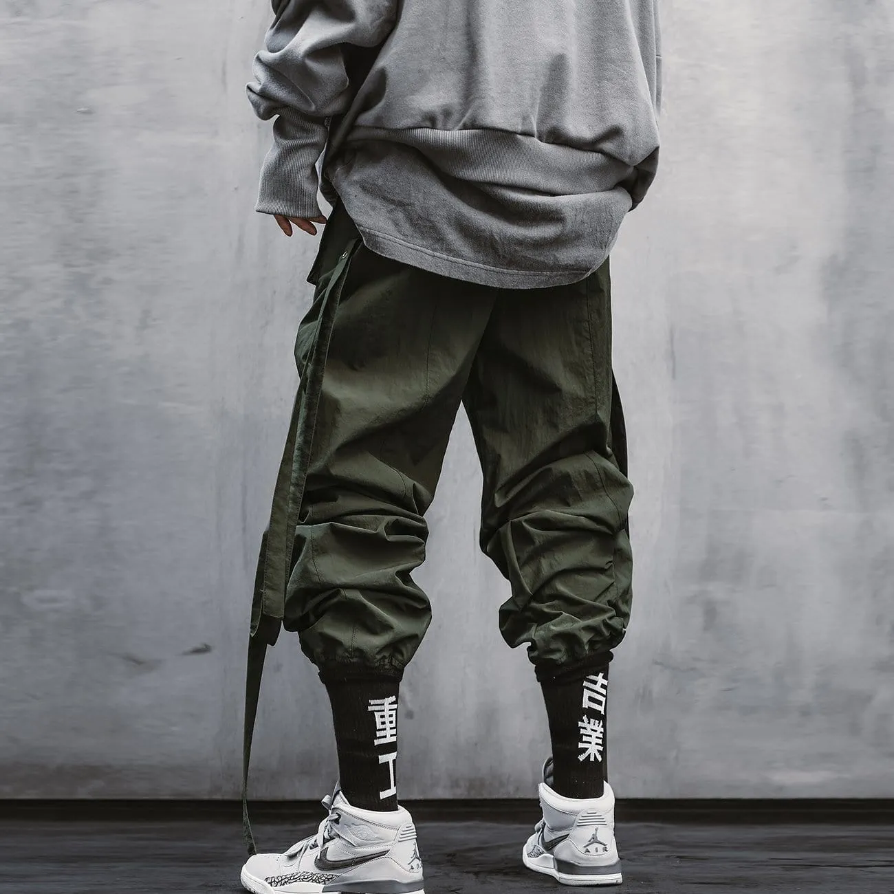 WLS Functional Ribbons Elastic Cargo Pants